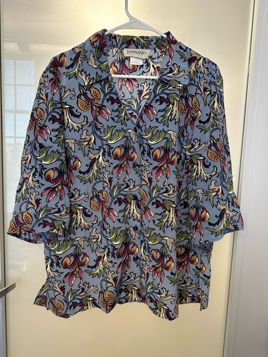 Donnkenny Tops - Vintage Donnkenny Blouse Floral Multicolor size Large